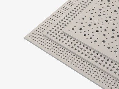 Knauf Cleaneo Плиты перфорированные гипсовые звукопоглощающие (ППГЗ) Knauf Cleaneo Плиты перфорированные гипсовые звукопоглощающие (ППГЗ)