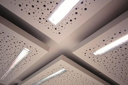 Knauf Cleaneo Плиты перфорированные гипсовые звукопоглощающие (ППГЗ) Knauf Cleaneo Плиты перфорированные гипсовые звукопоглощающие (ППГЗ)