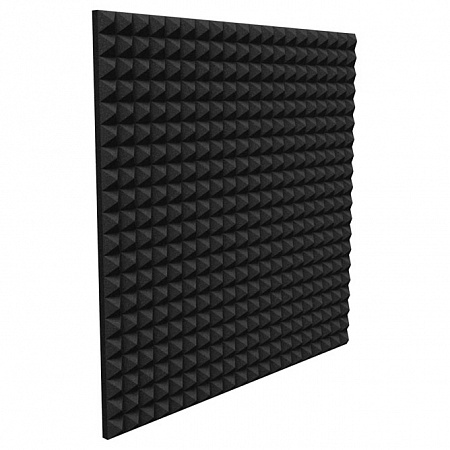 Панель из акустического поролона «Пирамида» EchoFom Standart Черный графит 500х500х70 Панель из акустического поролона «Пирамида» EchoFom Standart Черный графит 500х500х70